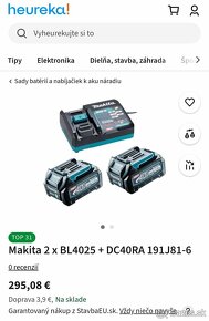 Makita aku / baterka a nabijačka - 2