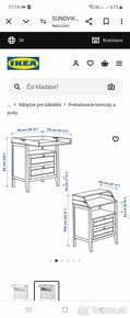 Prebalovací pult ikea - 2