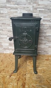 Liatinové kachle Jotul F 600 N zelený smalt - 2