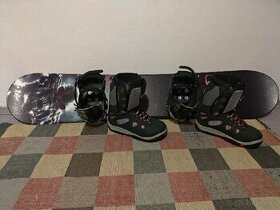 Snowboard, viazanie, topanky - 2