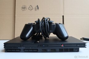 PlayStation 2 Slim + ovládač, kabeláž a 3 akčné hry - 2