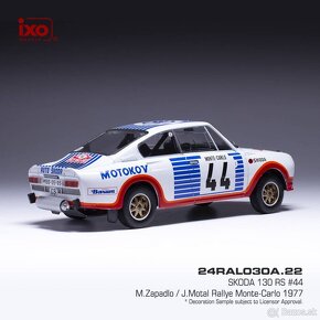 Modely Škoda R5 a 130 RS 1:24 IXO - 2