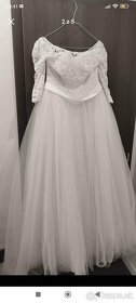 Svadobné šaty (aj) pre tehotné veľ. S/M od návrhárky - 2