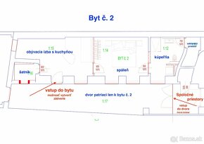 2-izb.tehlový Mäsiarska ul. 55m2 s vlastným dvorom 33m2 - 2