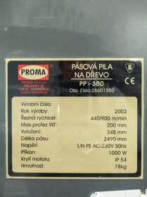 Pásová píla na drevo Proma PP-350 - 2