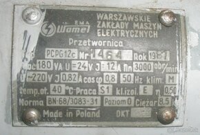 Generátor -menič napätia 24=/220V - 2