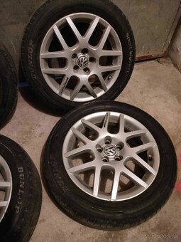 4ks alu disky orig. VW 5x100 r16 pneu 205/55 r16 - 2