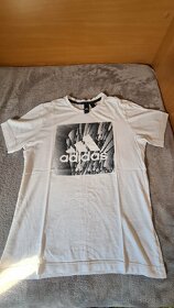 Základné biele Adidas tričko - 2