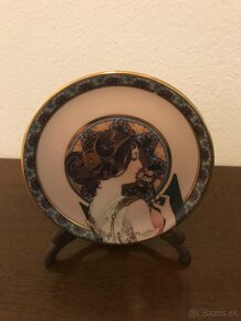 Sada 6 obrazov Alfons Mucha - porcelan - 2