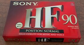 Audiokazety SONY HF 90 Nové Zabalené / 5€-KS - 2