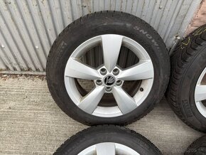 15" Elektrony SKODA 5x100 so zimnymi pneu 185/60 R15 - 2