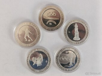 2000 pesetas (4x1990,1x1910) Olympiada Barcelona 1992 - 2