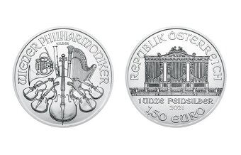 Strieborná investičná minca Wiener Philharmoniker 1 Oz - 2