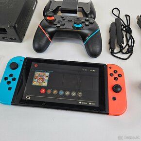 Nintendo Switch V2 Neon Ovládač a 64GB Karta + 50 Hier - 2