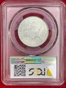 Strieborný pamätný ½ Dolára v PCGS M 65 - 2