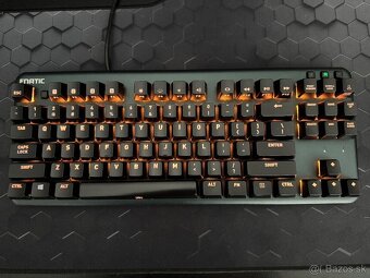 Herná klávesnica Fnatic Mini streak cherry MX Brown+ headset - 2