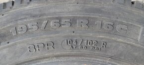 Predám 2 celoročné pneumatiky 195/65 R 16C 104R Michelin - 2