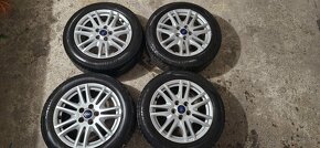 Predám letnú sadu alu disky Ford 5x108 R16, 205/55 - 2