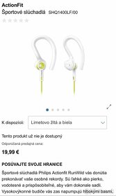 Nové outdoor/šport sluchátka Philips SHQ1400LS, viac ks - 2