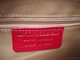 Nová kožená kabelka červená - 2