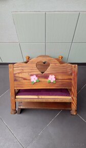 Nová drevená kolíska/posteľ
pre bábiky - 2