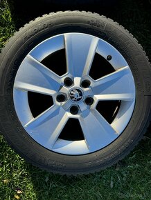 Škoda 16” 5x112, 205/55 R16 obuté zimné pneu - 2