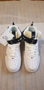 NIKE AIR FORCE 1 MID 07 WHITE BLACK - 2