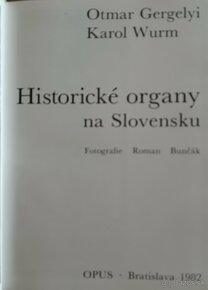 Historické organy na Slovensku - 2