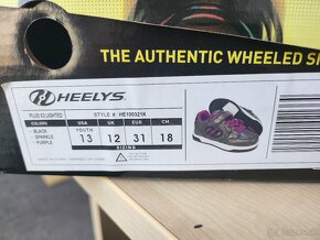 Tenisky s kolieskom Heelys X2 Plus X2 Lighted Black Sparkle - 2