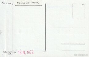 Predám pohľadnicu Moravany - kaštiel nad Váhom.1972 - 2