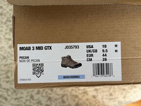 Merrell Moab 3 Mid GTX - veľk. 44 - nové, nenosené - 2