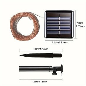 solarne LED osvetlenie 22 metrov - 2