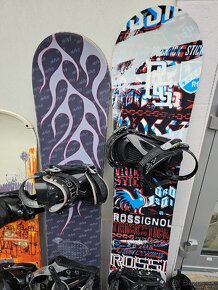 Snowboard 125/150/158cm, topanky, prilba, chranic - 2