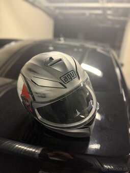 AGV prilba K3 SV Matt Silver - 2