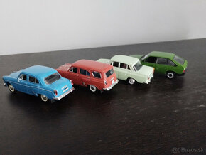 4x Legendarne automobily Moskvič 407, 423, 412, Aleko 1:43 - 2