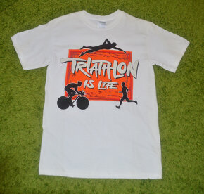 tričko triko TRIATHLON  biele - 2