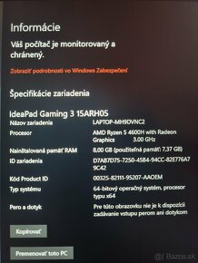 LENOVO IdeaPad Gaming 3 15ARH05 - 2