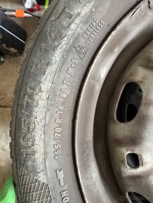 Zimné pneu na diskoch 165/70 R14 - 2