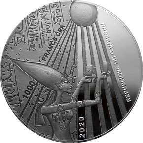 Strieborná kolorovaná minca Egyptský Anch 1 Oz 2020 Proof - 2