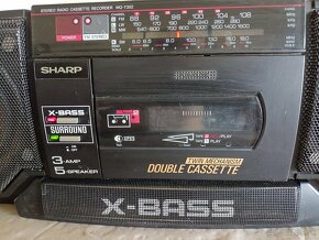 Sharp WQ T352H BK, radiomagnetofon boombox retro kazeťák - 2