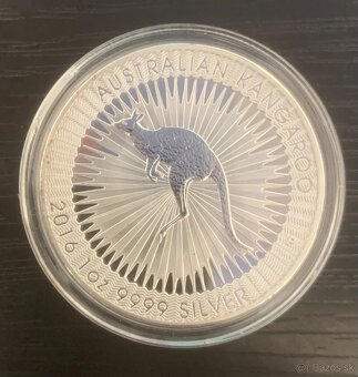 Strieborná minca 1 OZ klokan 2016 , 2021 - 2