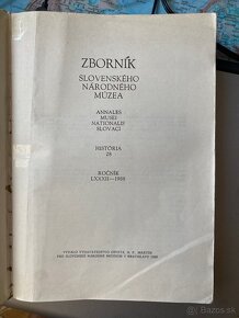 Zborník Slovenského národného múzea 1988/82 - 2