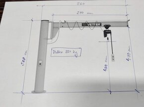 stlpový žeriav Vetter 500 kg - 5 m - 2