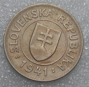 Mince: 1 Koruna 1941 - Slovenský štát 1939-1945 - 2