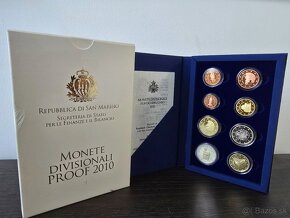 San Marino sety 1cent- 2 euro PROOF aj s pamatnymi mincami - 2