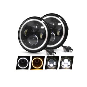 LED svetlomety 7-palcové okrúhle, SUV, OFFROAD, LKW, TRAKTOR - 2