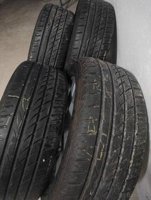 4ks alu orig. Nissan 5x114,3 r17 + pneu 6mm+snimače tlaku - 2