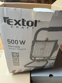 Svietidlo stavba dielňa Extol Craft 500 W portable Halogen - 2