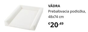 Prebalovaci stol pult Ikea Guliver + podlozka - 2