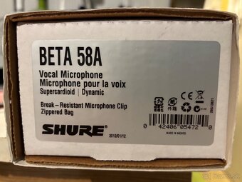 Predám mikrofón SHURE BETA 58A - 2